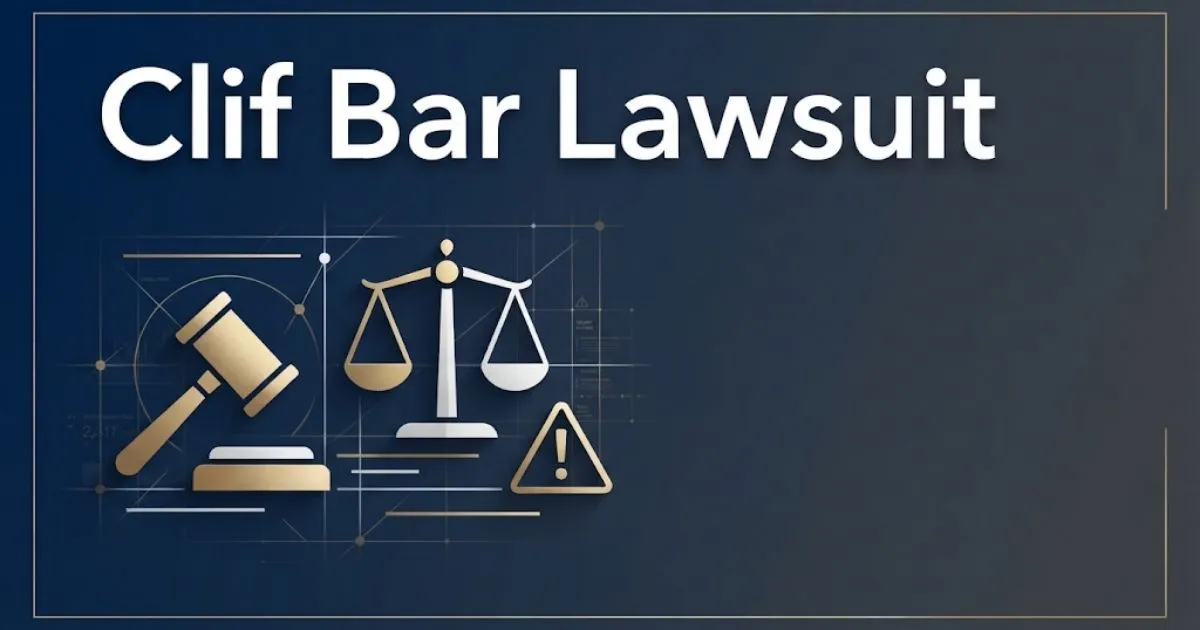 Clif Bar Lawsuit hero banner with legal symbols and navy blue editorial design for 2026 settlement guide