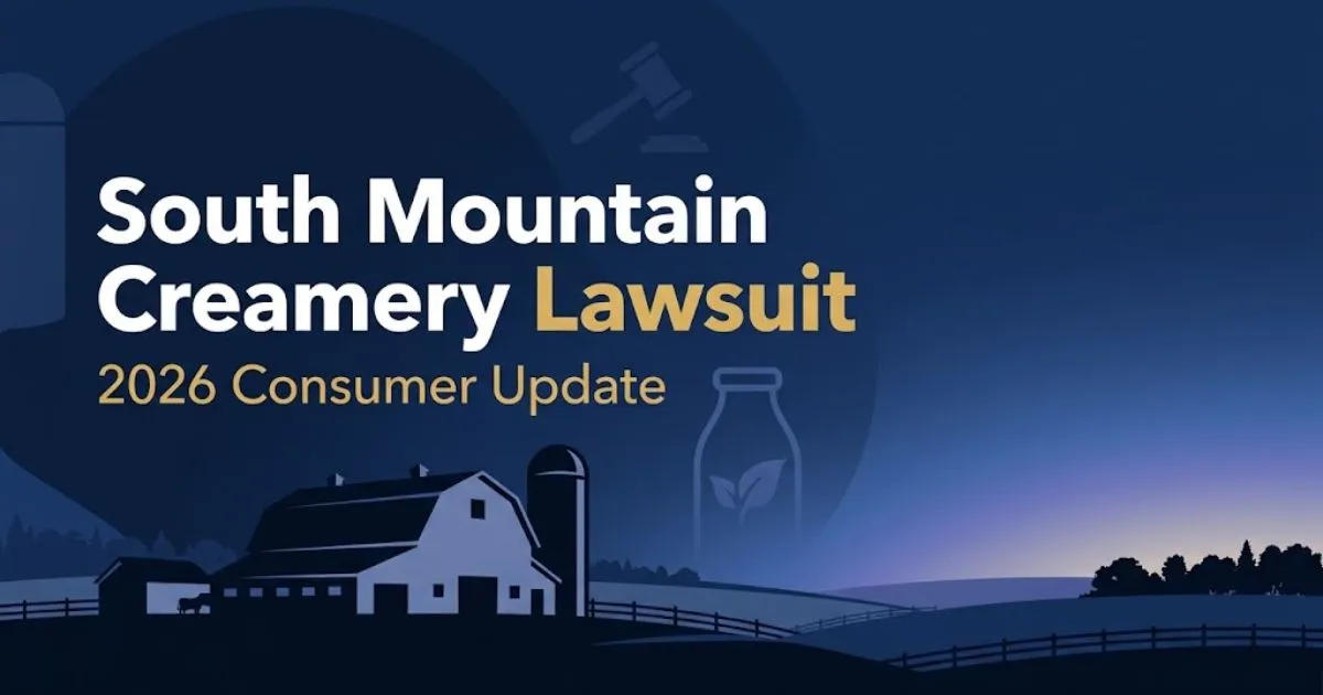 South Mountain Creamery lawsuit 2026 hero banner with dairy farm silhouette and legal theme