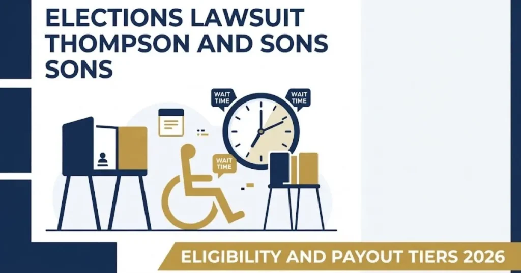 Supporting graphic for elections lawsuit Thompson and Sons showing polling place eligibility and payout tiers