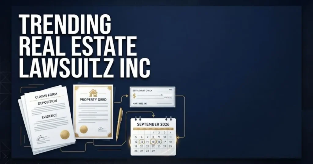 trending real estate lawsuit martinez inc settlement claim documents and deadline calendar graphic