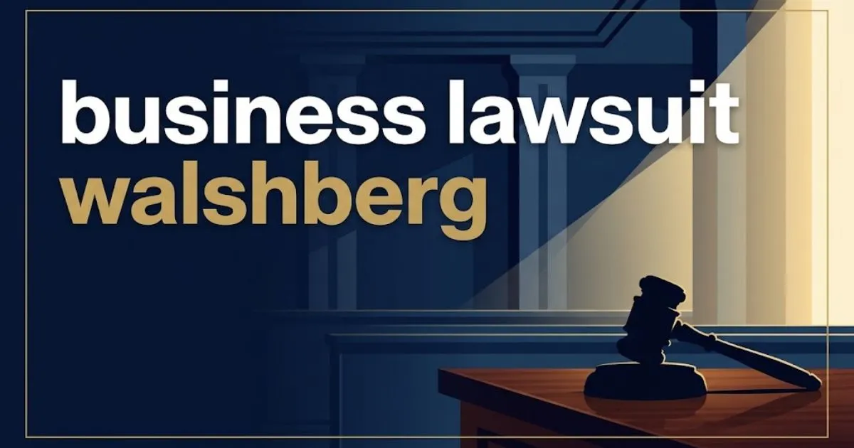 business lawsuit walshberg hero banner with gavel silhouette and navy courtroom background